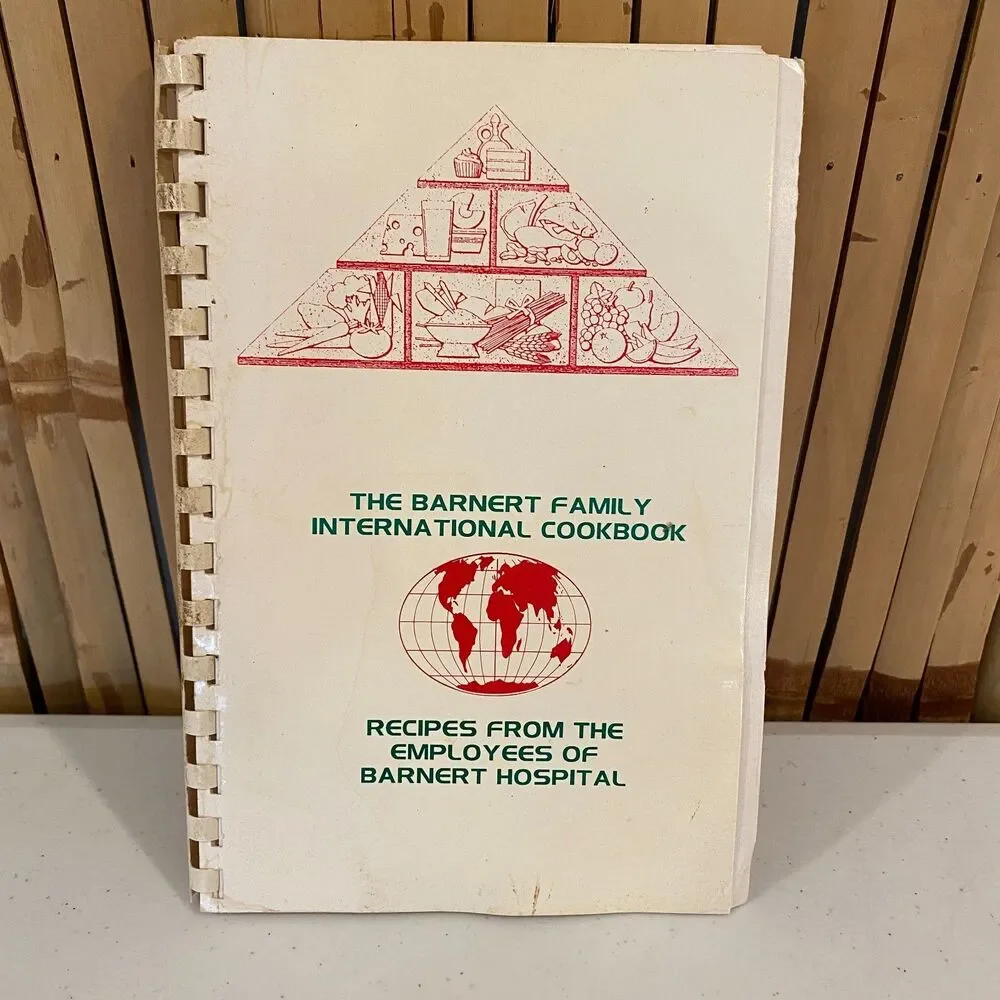 Barnert Family International Cookbook 1994 Barnert Hospital Paterson NJ Spiral